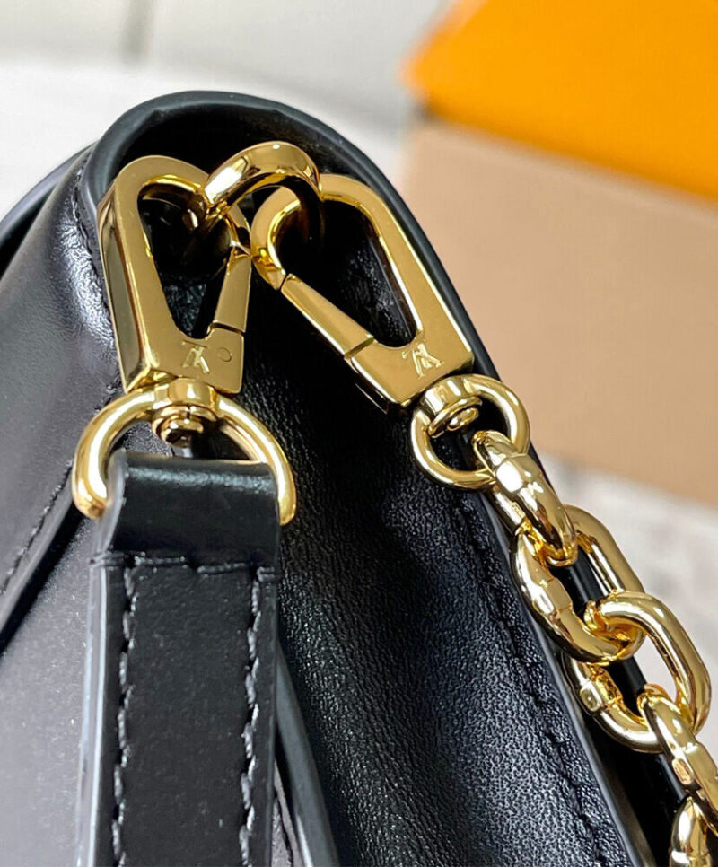Louis Vuitton Wallet On Chain Capucines M12143 Black